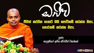 ඔබට ජීවත් කරවන තැනට ඔබ කපටිකම් කරන්න එපා, හොරකම් කරන්න එපා.