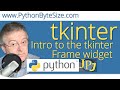 Introduction to the Python tkinter Frame widget