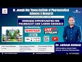 Become a Pharmacist in Abroad - Career Guidance By Dr. Akram Ahmad | Dr.Joseph Mar Thoma Institute