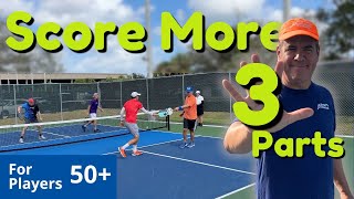 Effective Strategy to Score Pickleball Points - 50+ Senior Player Coaching at its Best