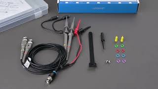 P6100 100MHz Oscilloscope Probes with BNC to Minigrabber Test Lead Kit