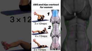 ABS and hips workout for women