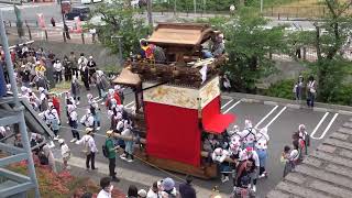 阿久比町制70周年記念あぐい山車まつり　阿久比町役場、八幡社山車（大古根） 横社山車（横松）、萩大山車（萩）、宮津北組山車（宮津）