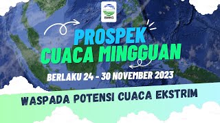 Prospek Cuaca Mingguan, Tanggal 24 - 30 November 2023