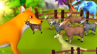 শিয়াল এবং সাত ছাগলের বাংলা গল্প - Fox and Seven Goats | 3D Animated Bangla Moral Stories | JOJO TV