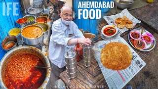 Indian Street Food | Early Morning Breakfast Of Ahemdabad  | Puri Sabji \u0026 Dal Pakwan