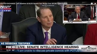 HEATED EXCHANGE: Jeff Sessions SCOLDS Senator Ron Wyden Over SECRET INNUENDOS (FNN)