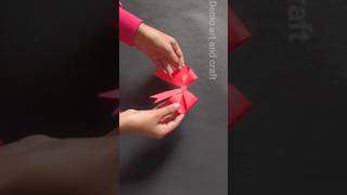 How To Make Bow With Paper 🎀🎉 #diy #craft #bow #shortvideo