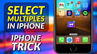 How To Select Multiple Messages , Photos & Apps at Once | iPhone Productivity Tricks #Shorts