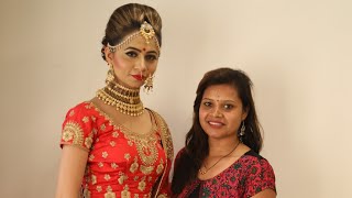 पहा अस्सल मराठी मुलीचा नवरात्री स्पेशल मेकअप (Navratri special make up) make up artist - chand kawle