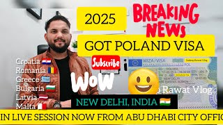 🙋‍♂️2025 BOOM GOT POLAND 🇵🇱 VISA FROM NEW DELHI, INDIA 🇮🇳 ✨✨✨✨