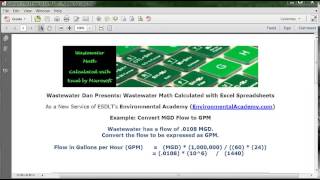Convert MGD Flow to GPM