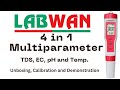 Digital 4 In 1 PH/TDS/EC/TEMP Multiparameter