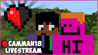 Minecraft, But We're At Half A Heart ft. AyoDen camman18 Full Twitch VOD