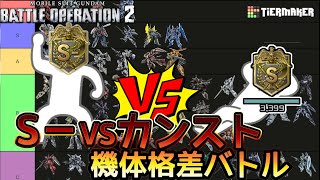 【バトオペ２】カンスト VS S－が機体格差をつけて戦ってみたコスト650編【解説・配信切り抜き】