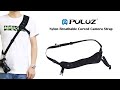 PULUZ Quick Release Anti-Slip Soft Pad Nylon Breathable Curved Camera Strap with Metal Hook