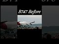 B747 Now VS Then #boeing747 #shorts #747 #plane  #airbus #aviaton #queenoftheskies