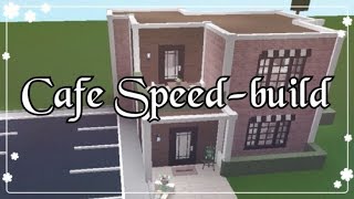 Bloxburg Cafe Speed Build - how to build a cafe in roblox studio