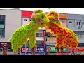 Acrobatic Lion Dance with LED Dragon Dance