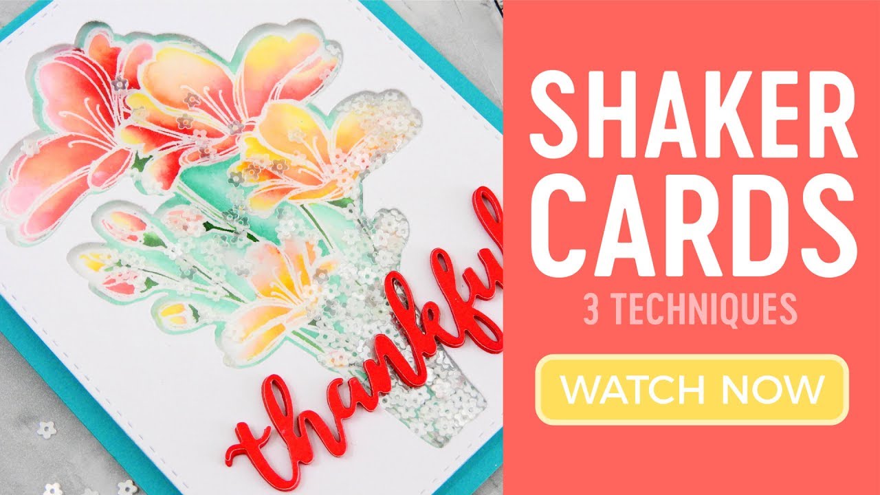 Shaker Cards 3 Ways Youtube