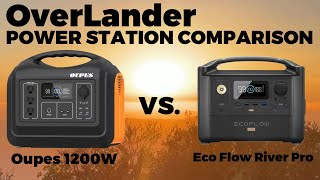 Overlander Comparison: Oupes 1200W Power Station vs. Eco Flow River Pro