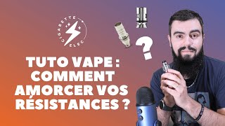 Tuto cigarette électronique : Comment amorcer vos résistances ? 💨 [ astuce amorçage rapide 👌 ]