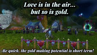 How to make gold with the love is in the air fair.