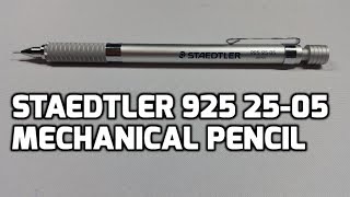 Staedtler 925 25-05 0.5mm Mechanical Pencil Unboxing and Review