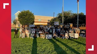 Students hold protest after district bans materials by Black and Latino authors