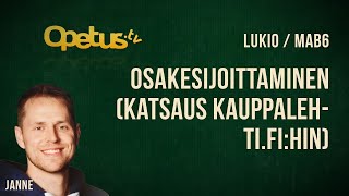Osakesijoittaminen (katsaus kauppalehti.fi:hin)
