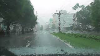 車載動画　台風14号の様子 動画　　国道3号（草牟田町）～新上橋～鹿児島中央駅前　撮影日2022 9 18