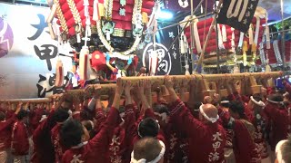 大甲濱のふとん太鼓 開口神社八朔祭り 宵宮の宮入 2023.09.08