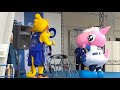 中日ドラゴンズマスコットデー①　ドアラ・シャオロン・パオロンにいろいろなマスコットが挑戦します！