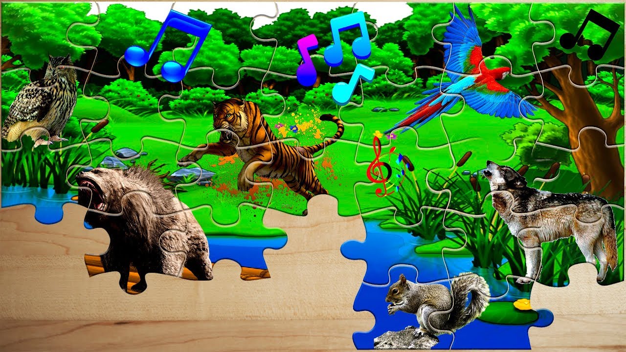 Puzzle For Kids Animals 🐅 (Rompecabezas De Animales Para Niños) Puzzles ...