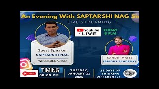 💥 Live session with Saptarshi Nag WBCS (Exe)@ 28 Days Of Thinking Differently #বদলাবে দৃষ্টিভঙ্গি ✅