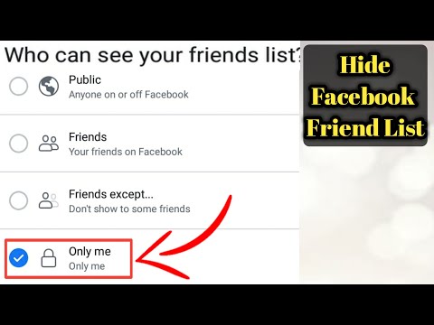 How to Hide Your Facebook Friends List