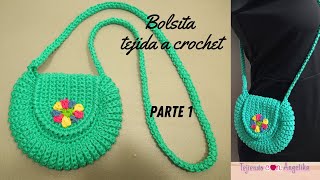 Bolsita tejida a crochet parte 1 #crochet #tejido #fácil #moda