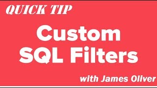 MicroStrategy Filter Reports using SQL Query - Quick Tip