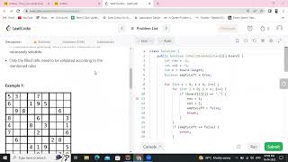 Sudoku Solver in java(Leetcode 36)