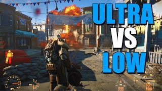 Fallout 4 ULTRA Vs. LOW Settings 1080p