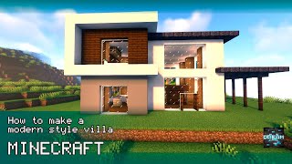Minecraft 1.18.2: How to make a modern villa\house | Ideas #4