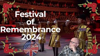 Mark from the States Reacts to the Festival of Remembrance 2024.  SO MOVING AND WONDERFUL!