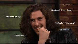 Hozier being flustered/flirty in interviews for 12 and a half mins