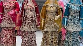 Designer Bridal wear net fabric peplum Lehenga Dresses ||#ystextile