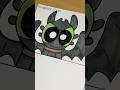 Toothless in Different Cartoon Styles Part 1! #shorts #howtotrainyourdragon #httyd