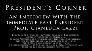 President's Corner: Prof. Gianluca Lazzi