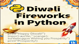 How To Make Diwali Firecracker using python|| Diwali fireworks 🚀|| Easy Python Project For Beginner