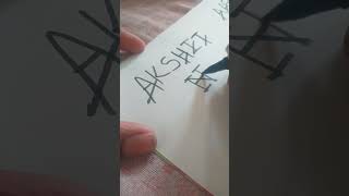 Akshit name logo #shortviral #art #drawing #viral #trending #short #logo #namelogo #ytshort