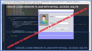 Login Form In Java Using MySQL, Access And SQLite - 1 - Creating the Login Form