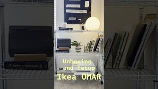 Ikea OMAR Unboxing and Setup 🌿 #desksetup #cozydesk